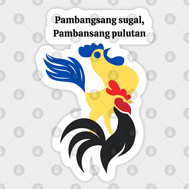 tagalog humor sabong Sticker by CatheBelan